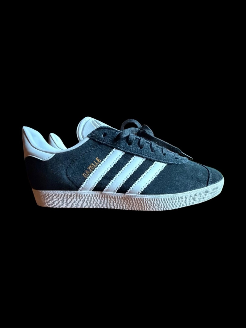 Adidas Originals Gazelle Core Black White Suede Sneakers